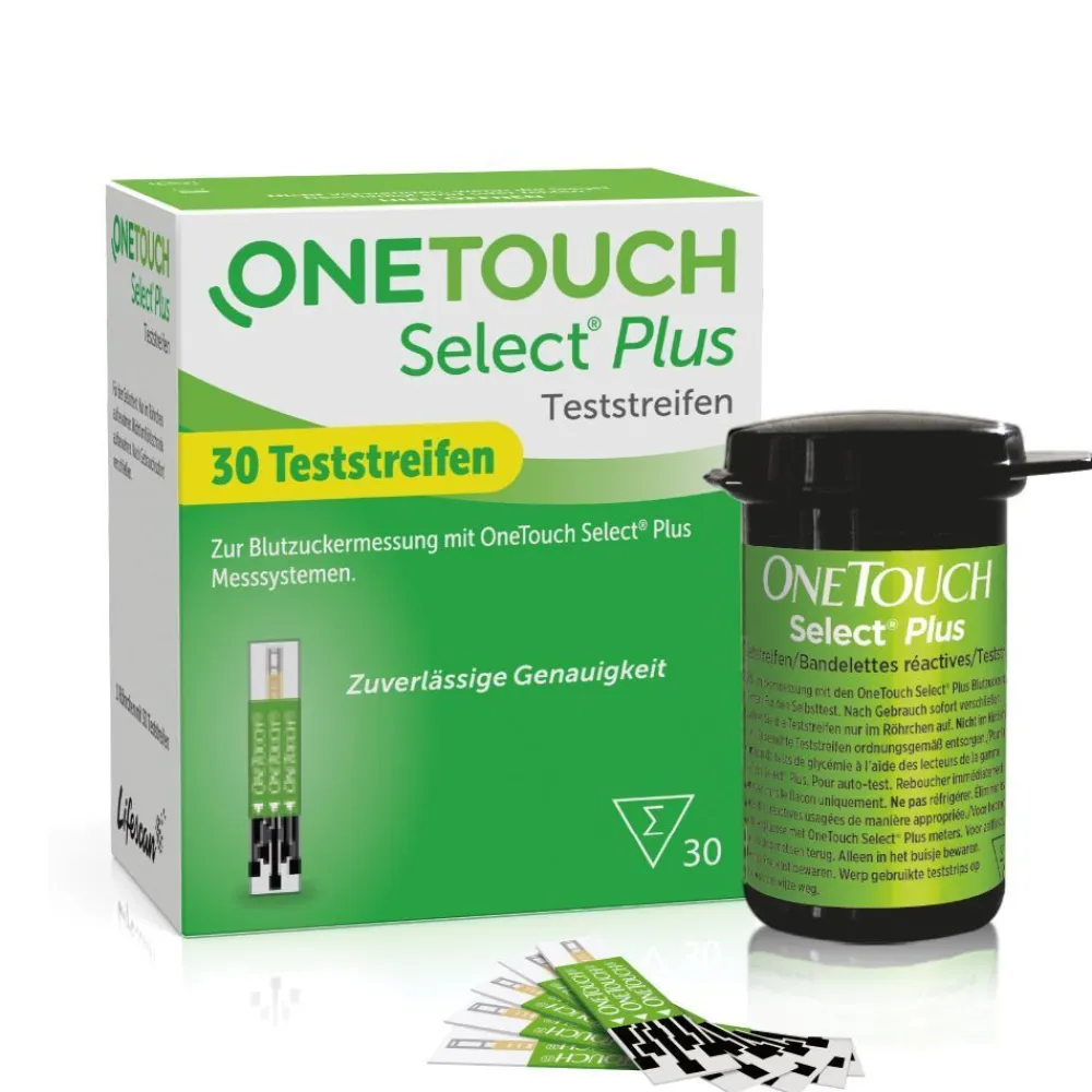 OneTouch Select® Plus Blutzuckerteststreifen zur Blutzucker-Messung bei Diabetes (Zucker-Krankheit)| New
