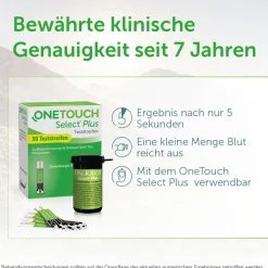 OneTouch Select® Plus Blutzuckerteststreifen zur Blutzucker-Messung bei Diabetes (Zucker-Krankheit)| New