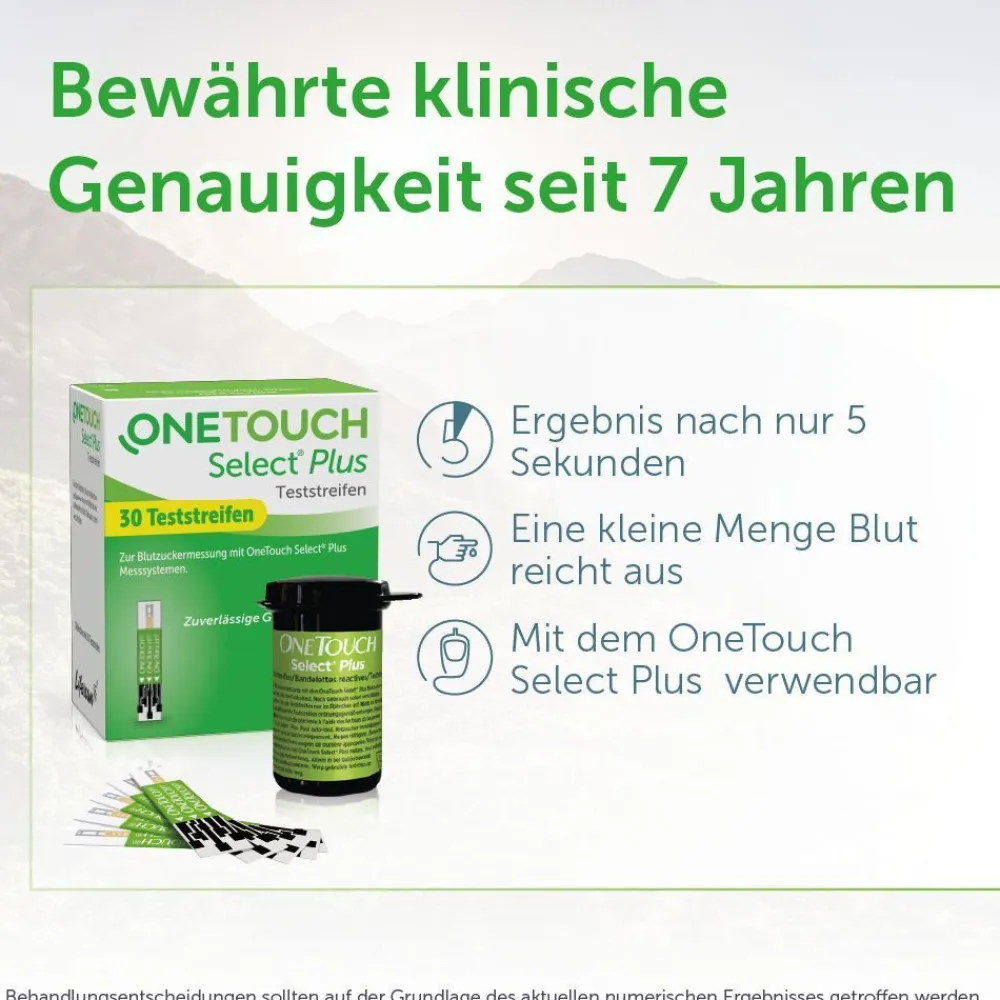OneTouch Select® Plus Blutzuckerteststreifen zur Blutzucker-Messung bei Diabetes (Zucker-Krankheit)| New