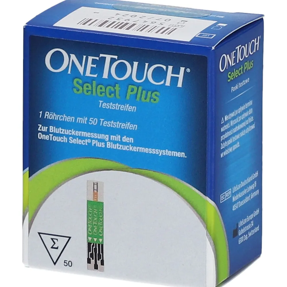 OneTouch Select Plus Blutzuckerteststreifen zur Blutzucker-Messung bei Diabetes (Zucker-Krankheit)| Clearance