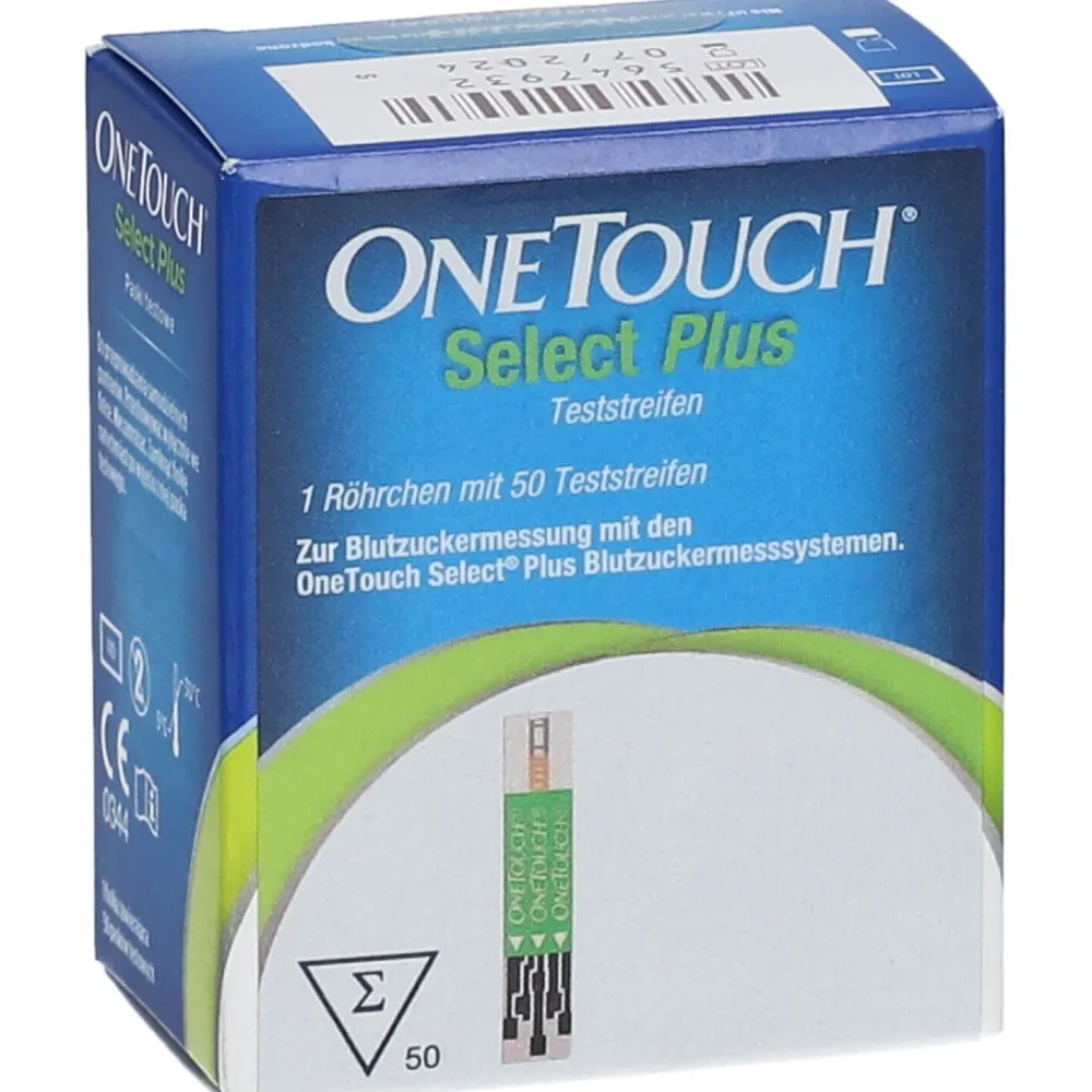 OneTouch Select Plus Blutzuckerteststreifen zur Blutzucker-Messung bei Diabetes (Zucker-Krankheit)| Clearance