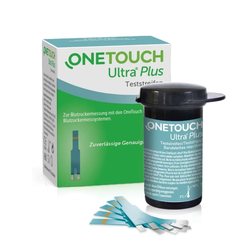 OneTouch Ultra® Plus Blutzuckerteststreifen zur Blutzucker-Messung bei Diabetes (Zucker-Krankheit)> Hot