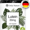 Only Nature® Lutein 20mg (4 mg Zeaxanthin) in Deutschland produziert & laborgeprüfte Augenkapseln> Discount