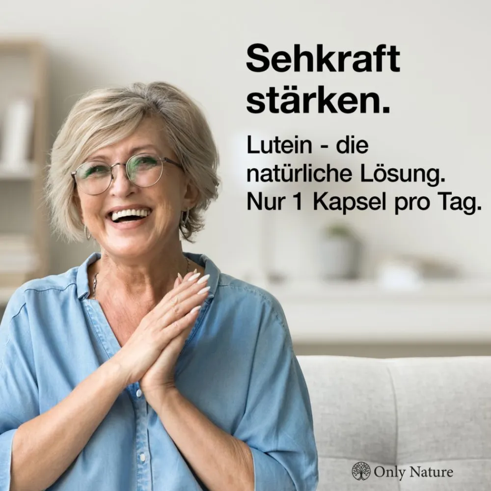 Only Nature® Lutein 20mg (4 mg Zeaxanthin) in Deutschland produziert & laborgeprüfte Augenkapseln> Discount