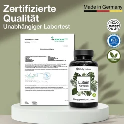 Only Nature® Lutein 20mg (4 mg Zeaxanthin) in Deutschland produziert & laborgeprüfte Augenkapseln><noscript><img width=