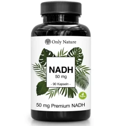 Only Nature® NADH 50mg Kapseln - Aktive Form von NAD - Apothekenqualität in Deutschland produziert| New