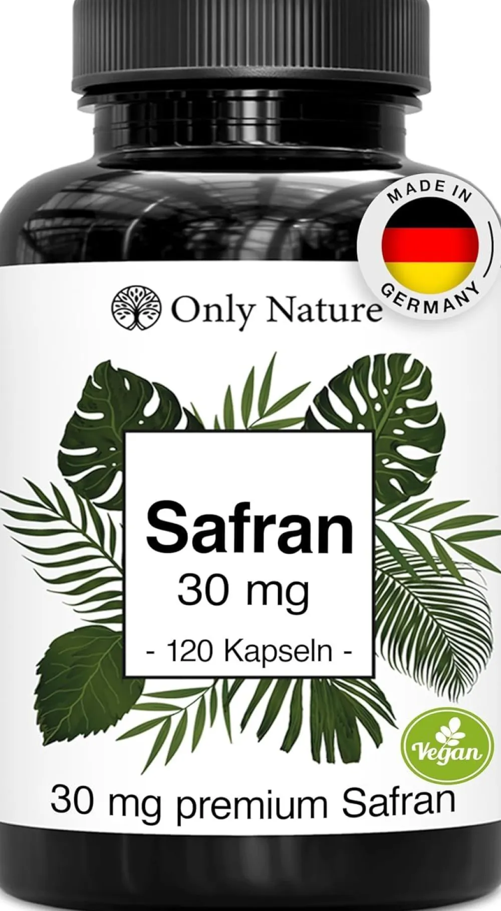 Only Nature® Safran Kapseln 30 mg - (Affron®) – Safran Extrakt 10:1 – Innere Balance & Stimmung> Best