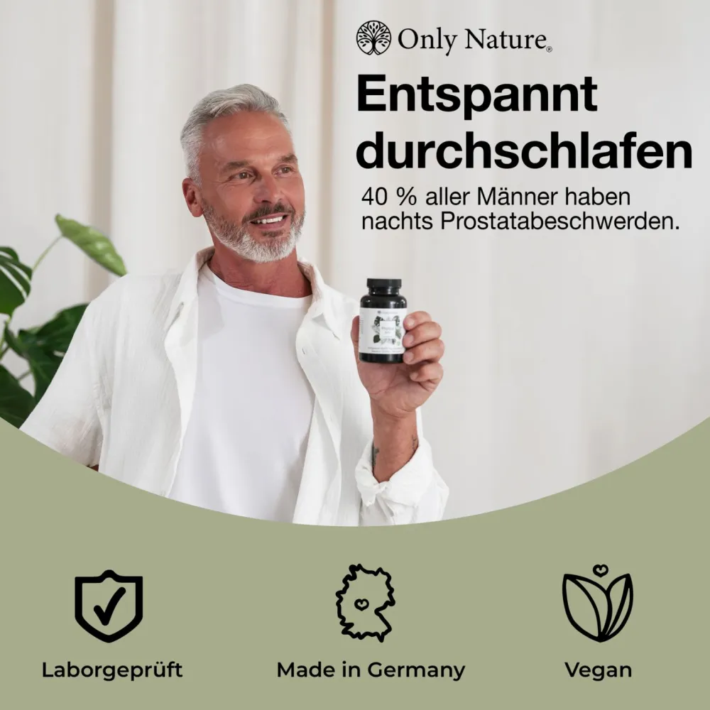 Only Nature® Sägepalmenextrakt 500 mg - in Deutschland produziert - Sägepalme Prostata Kapseln| Outlet