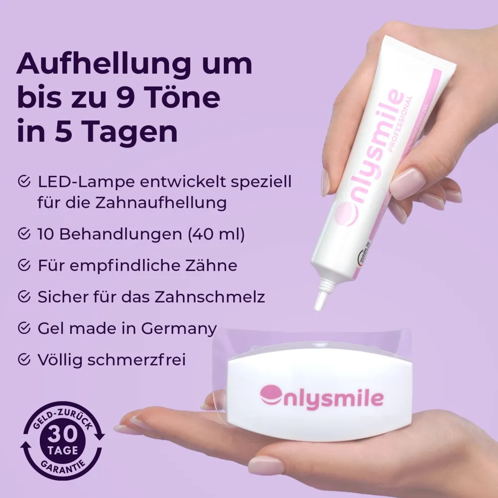 Onlysmile® All-in-One Bundle – Zahnbleaching Set, Gel, Zahnpulver & 2x Zahnpasta> Hot