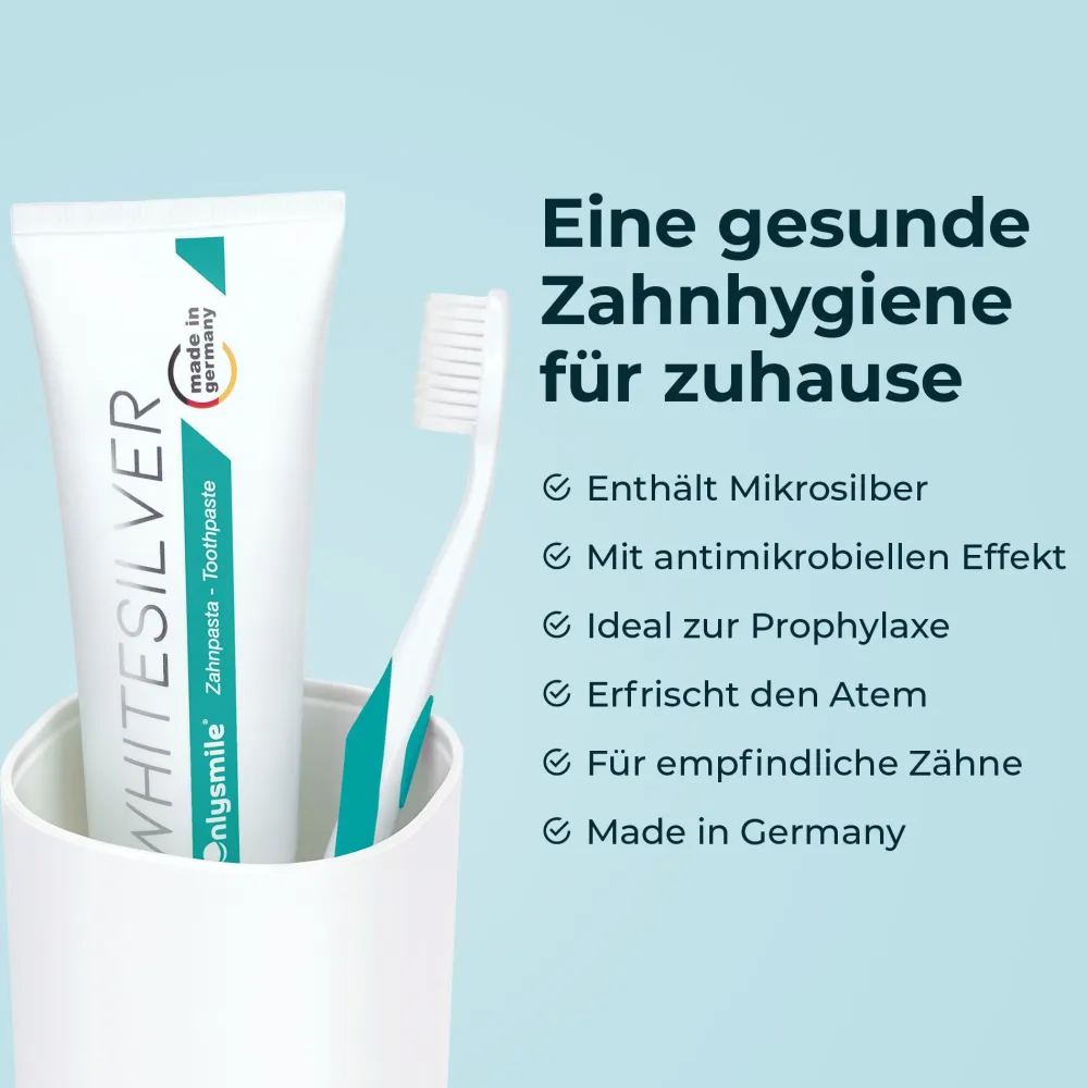 Onlysmile® Coffee Lover Bundle – Zahnpulver & 2x WhiteSilver Zahnpasta gegen Verfärbungen| Discount
