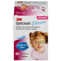 Opticlude 3M Silicone Girls midi 5,3 x 7 cm| Hot