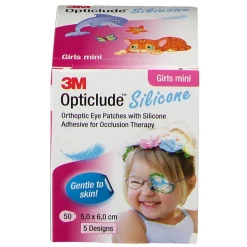Opticlude 3M Silicone Girls mini 5 x 6 cm><noscript><img width=