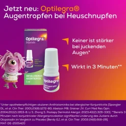 Optilegra® Augentropfen bei Heuschnupfen | Antiallergikum 5ml - Jetzt 10% mit dem Code nattermann10 sparen*><noscript><img width=