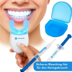 OptiSmile Zahnaufhellungsset für Zuhause - Whitening-Gel-Formel inkl. komfortablen LED-Mundstück> Online