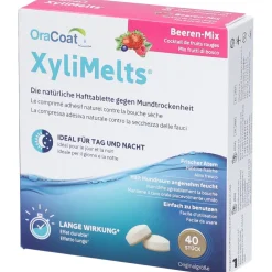 OraCoat® XyliMelts Hafttabletten Beeren-Mix gegen Mundtrockenheit| Hot