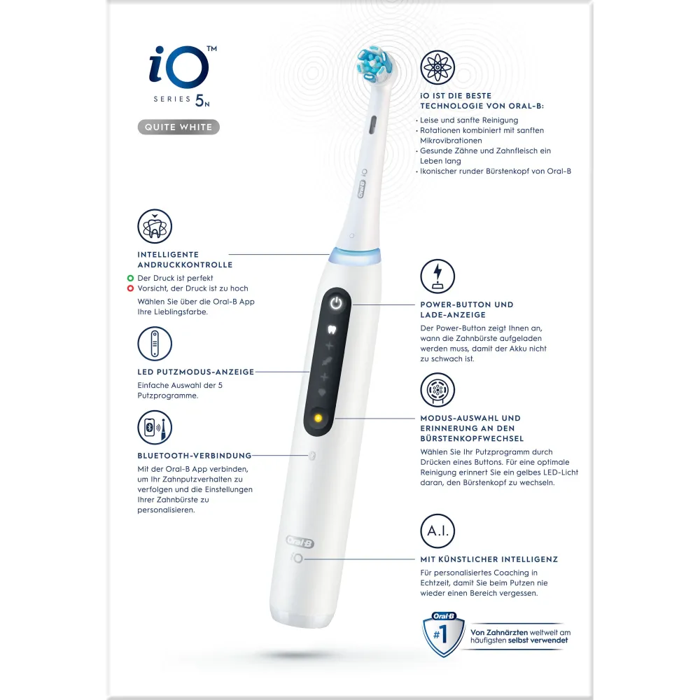 - Elektrische Zahnbürste "iO 5 + Reiseetui"|Oral-B Hot