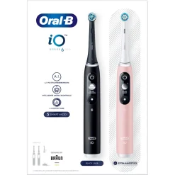 Oral-B iO 6 iO6 Doppelpack Elektrische Zahnbürste/Electric Toothbrush mit revolutionärer Magnet-Te| Clearance