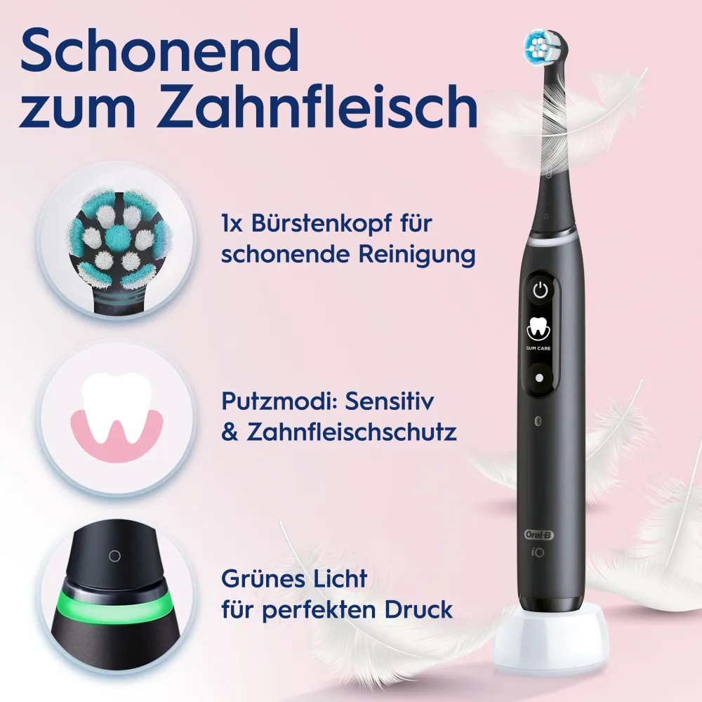 Oral-B iO 6 iO6 Doppelpack Elektrische Zahnbürste/Electric Toothbrush mit revolutionärer Magnet-Te| Clearance