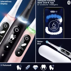 Oral-B iO 6 iO6 Doppelpack Elektrische Zahnbürste/Electric Toothbrush mit revolutionärer Magnet-Te| Clearance