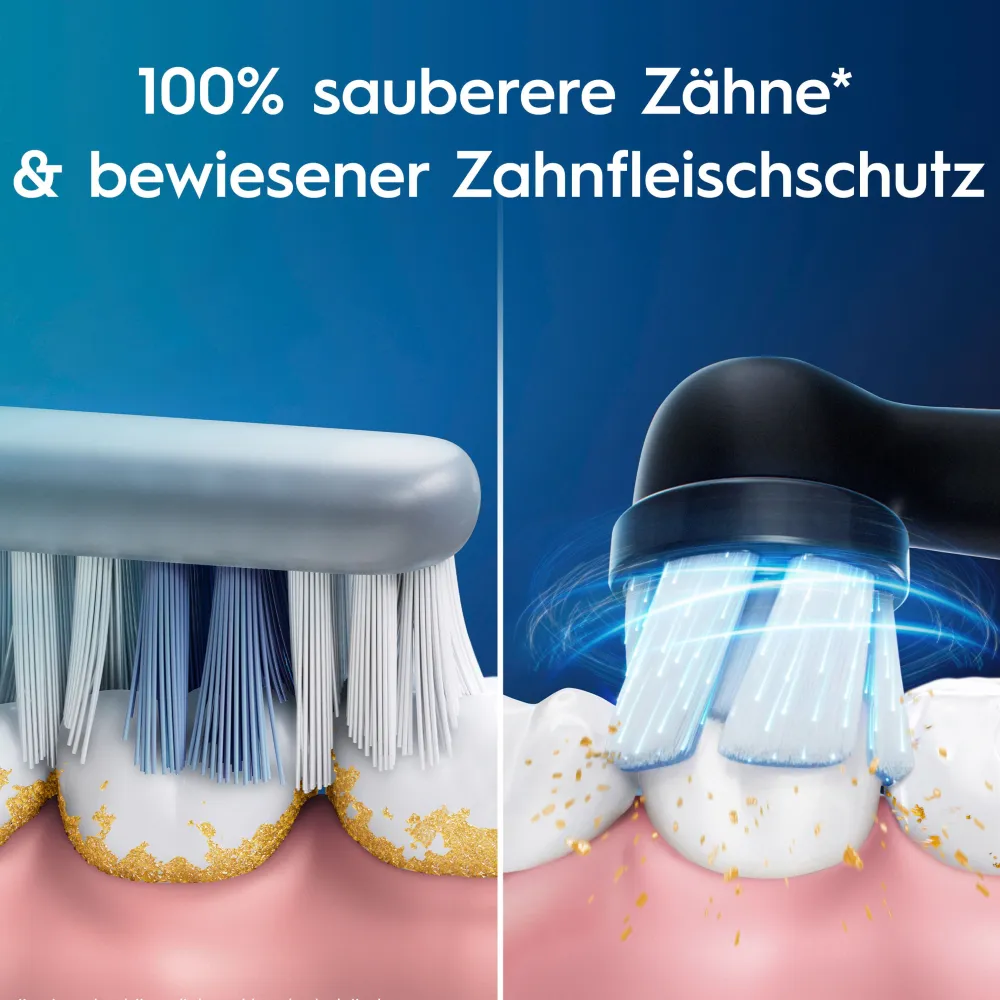 Oral-B iO Series 3n mattschwarz/ice blue - inkl. 2. Handstück Elektrische Zahnbürste| New