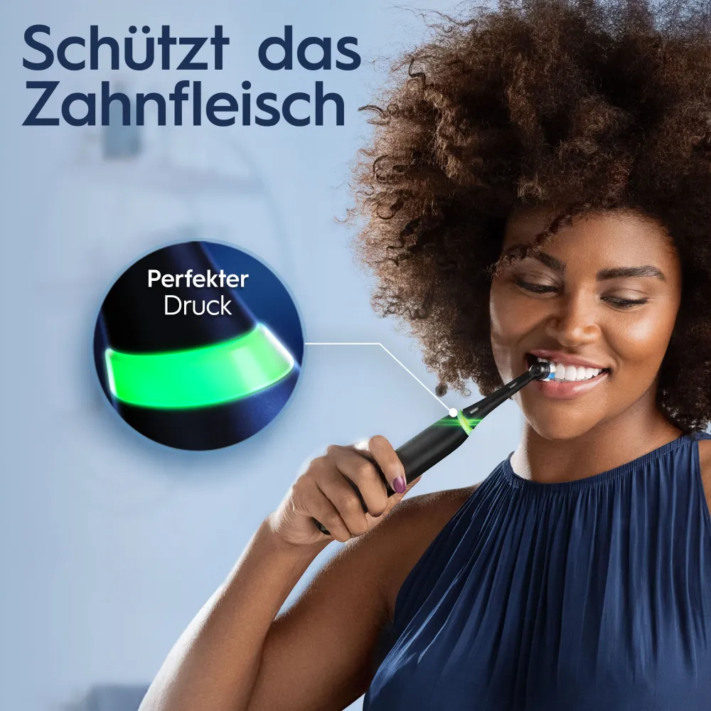 Oral-B iO Series 3n mattschwarz/ice blue - inkl. 2. Handstück Elektrische Zahnbürste| New