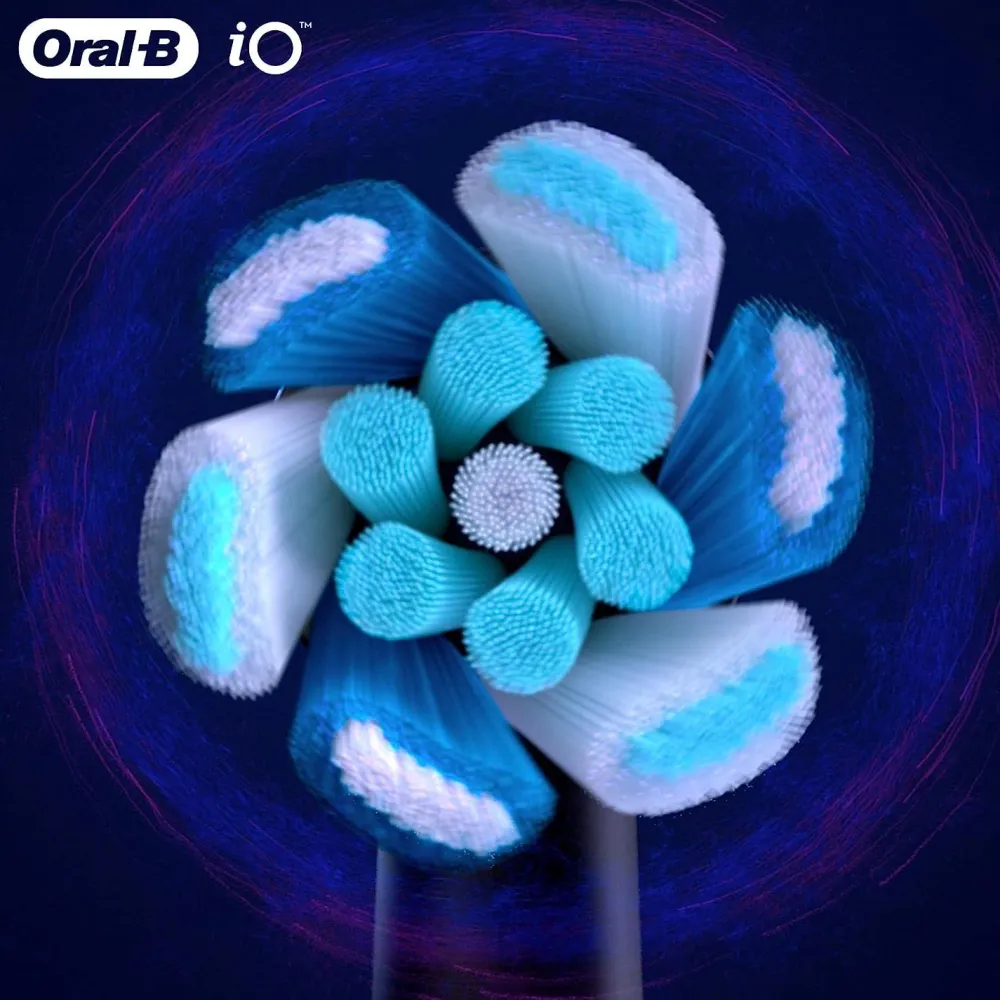 Oral-B iO Ultimative Reinigung Aufsteckbürsten für elektrische Zahnbürste, 4 Stück| New