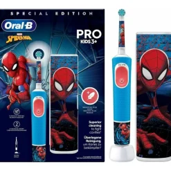 Oral-B KINDERZAHNBÖRSTE MIT REISEETUI (PRO 103 KIDS SPIDERM)| New