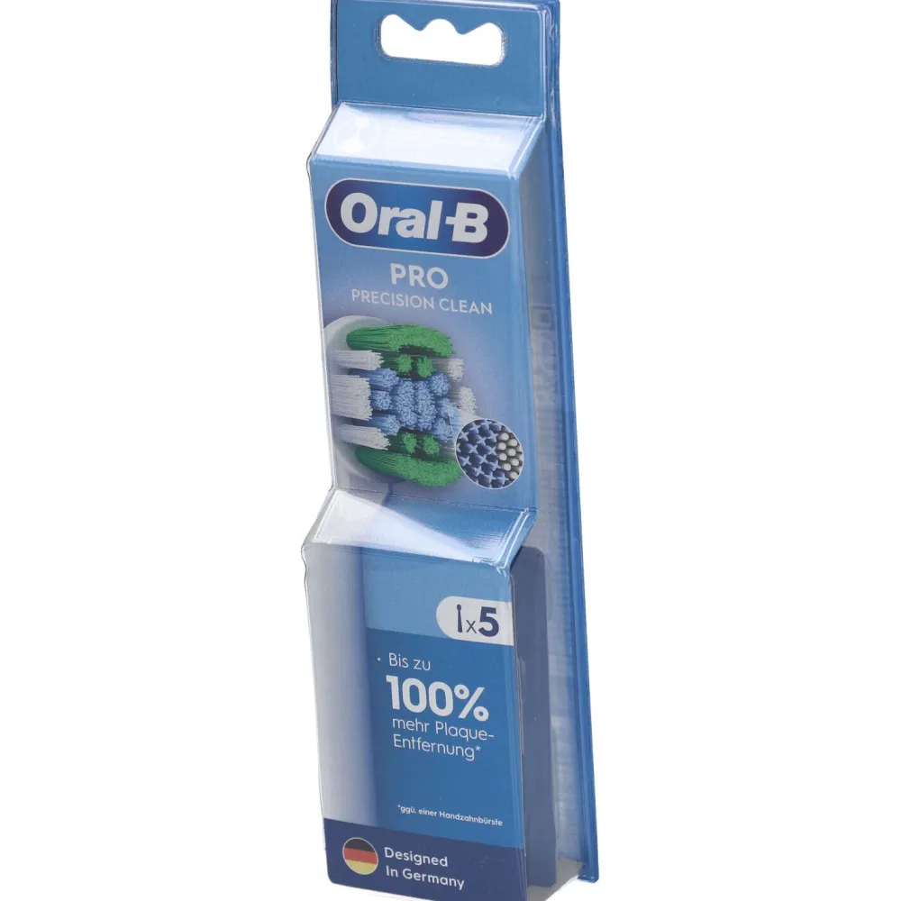 ORAL-B Precision Clean Ersatzbürstenkopf, Weiss (5er-Pack)| Discount