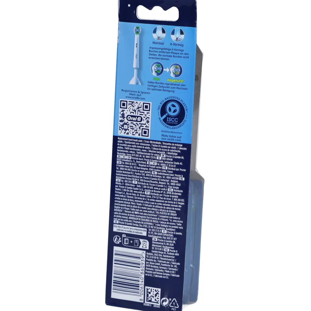 ORAL-B Precision Clean Ersatzbürstenkopf, Weiss (5er-Pack)| Discount