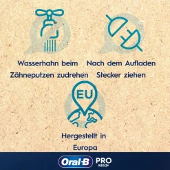 Oral-B Vitality Pro Elektrische Zahnbürste, 3 Putzmodi für Zahnpflege, Designed by , blau #Vi|BRAUN Sale