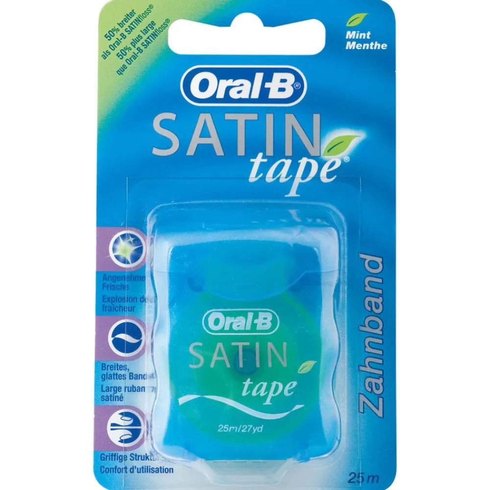 ® Zahnseide SATINtape 25 m blau Blisterkarte|Oral-B Sale