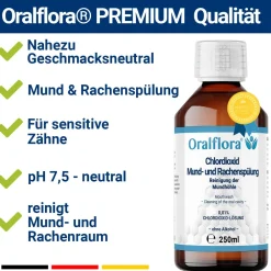 Oralflora antibakterielle Mundspülung für Mund- & Rachenraum|
