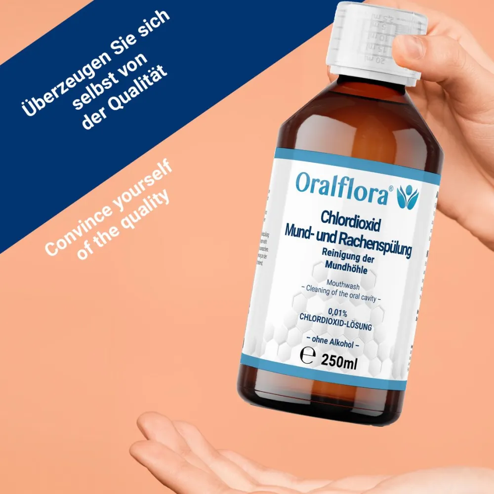 Oralflora antibakterielle Mundspülung für Mund- & Rachenraum|