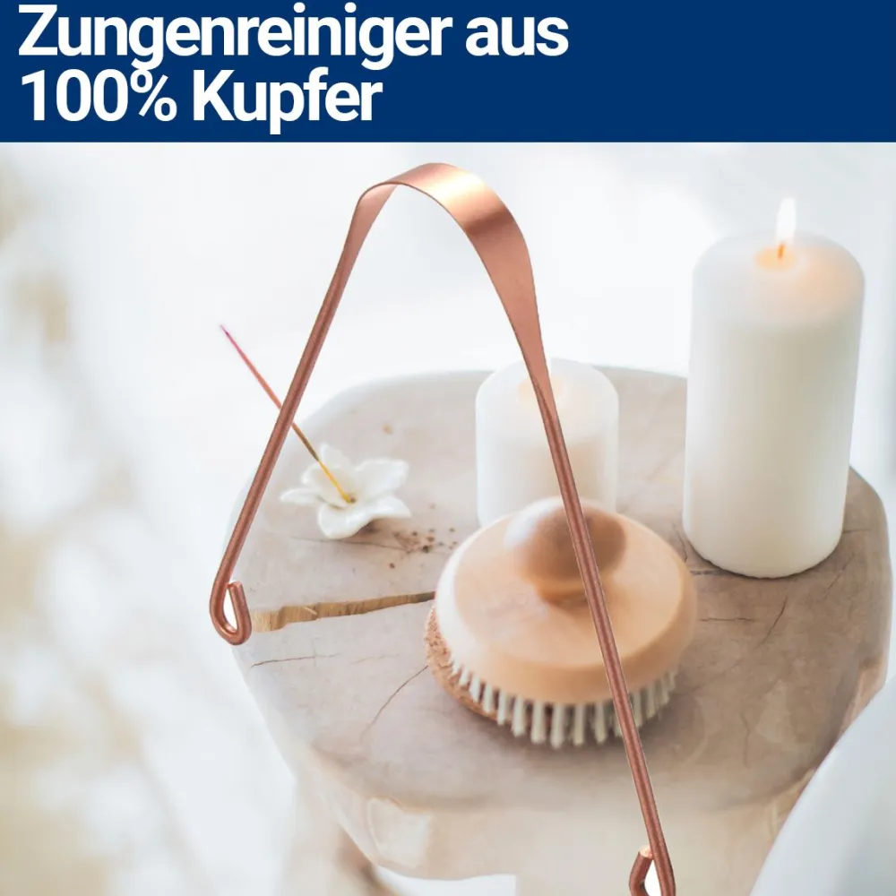 Oralflora Kupfer Zungenschaber Ayurvedischer Zungenreiniger 100% Kupfer> Clearance