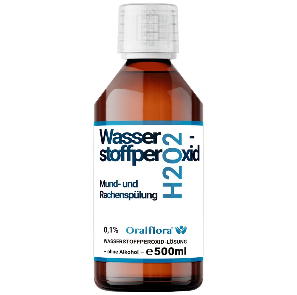 Oralflora Mundspülung H2O2 Wasserstoffperoxid 0,1%> New