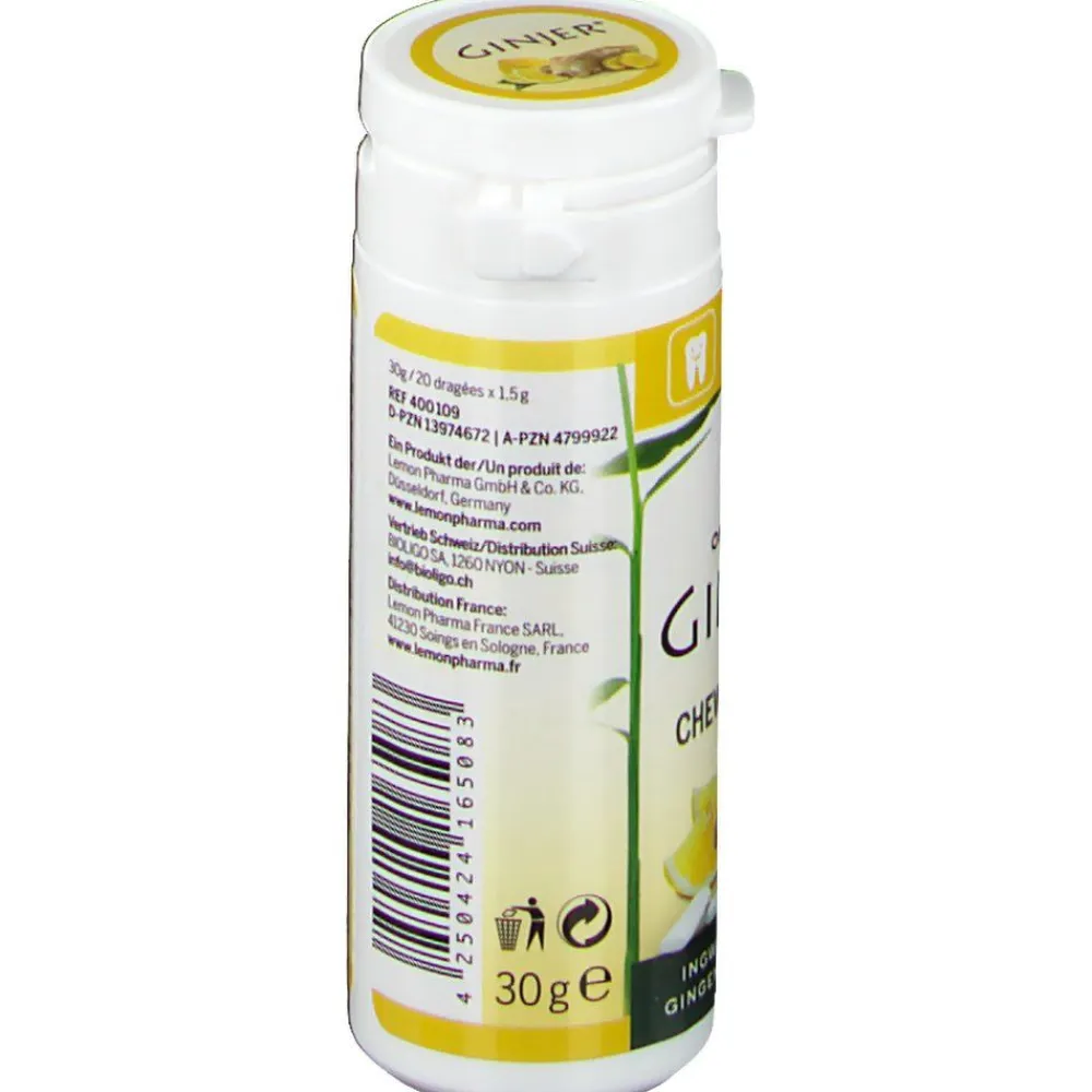 Original GINJER® Kaugummis Ingwer-Zitrone| Clearance