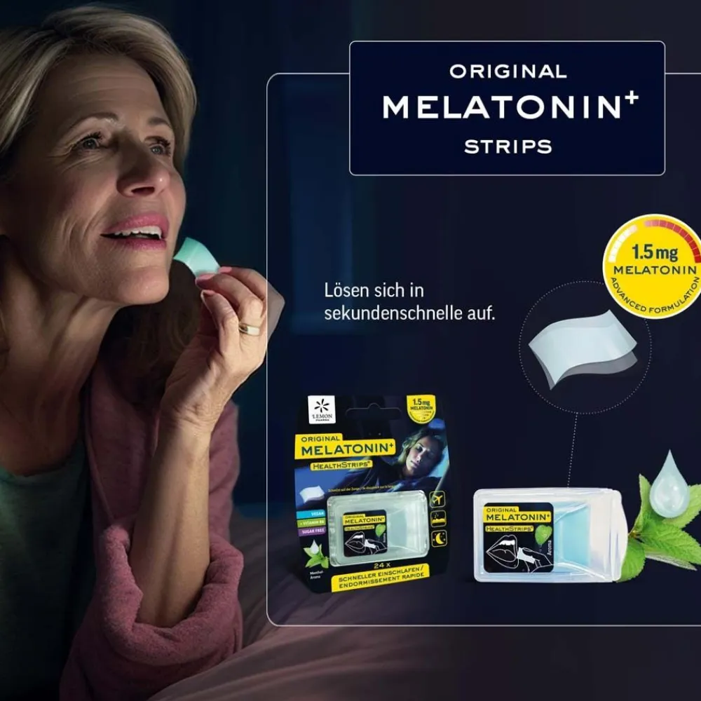 Original Melatonin+ Strips von Lemon Pharma, Vegan| Clearance