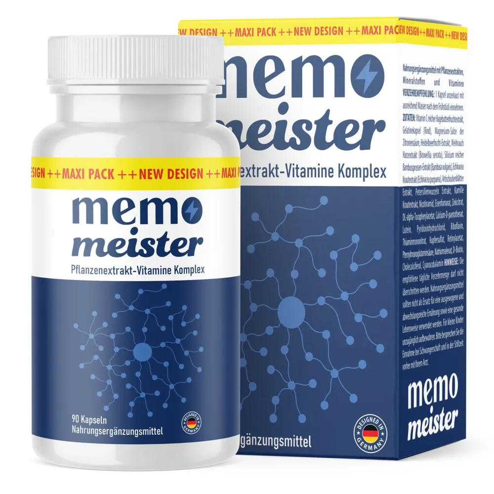 Original Memo Meister Kapseln – Ergänzung für Ihr Fokus- und Gedächtnisziel| Online