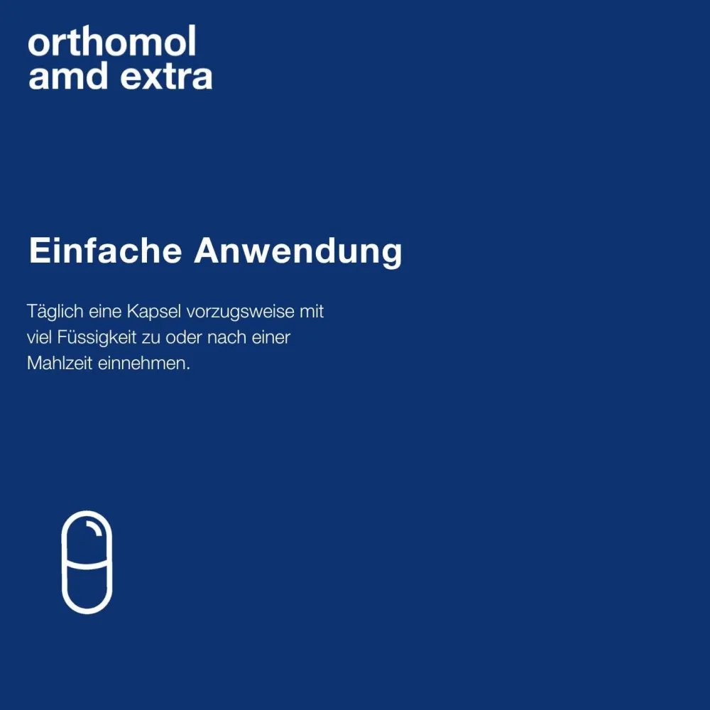 AMD extra - Mikronährstoffe für den Erhalt normaler Sehkraft - mit Zink, Lutein und Zeaxanthin - Kapseln>Orthomol New