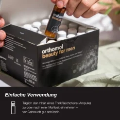 Beauty for Men - für Haut, Haare und Nägel, mit Hyaluronsäure, Kollagen und Coenzym Q10 - Trinkampullen><noscript><img width=