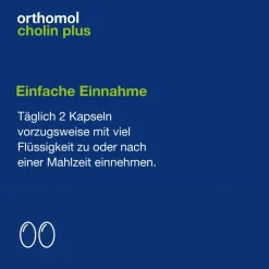 Cholin Plus - zur Erhaltung einer normalen Leberfunktion - mit Silymarin aus Mariendistel-Extrakt|Orthomol Clearance