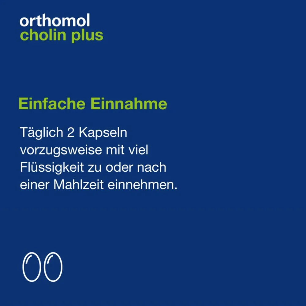 Cholin Plus - zur Erhaltung einer normalen Leberfunktion - mit Silymarin aus Mariendistel-Extrakt|Orthomol Clearance