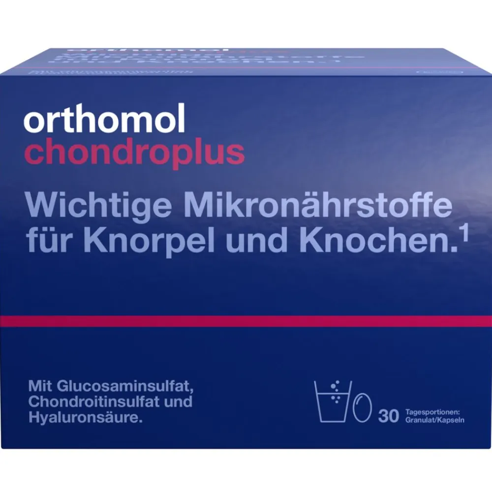 chondroplus - Nährstoffe für Knorpel und Knochen - mit Glucosamin-, Chondroitinsulfat und Hyaluronsäure - Granulat/Kapseln - Jetzt 10% mit dem Code 10 sparen*>Orthomol Best