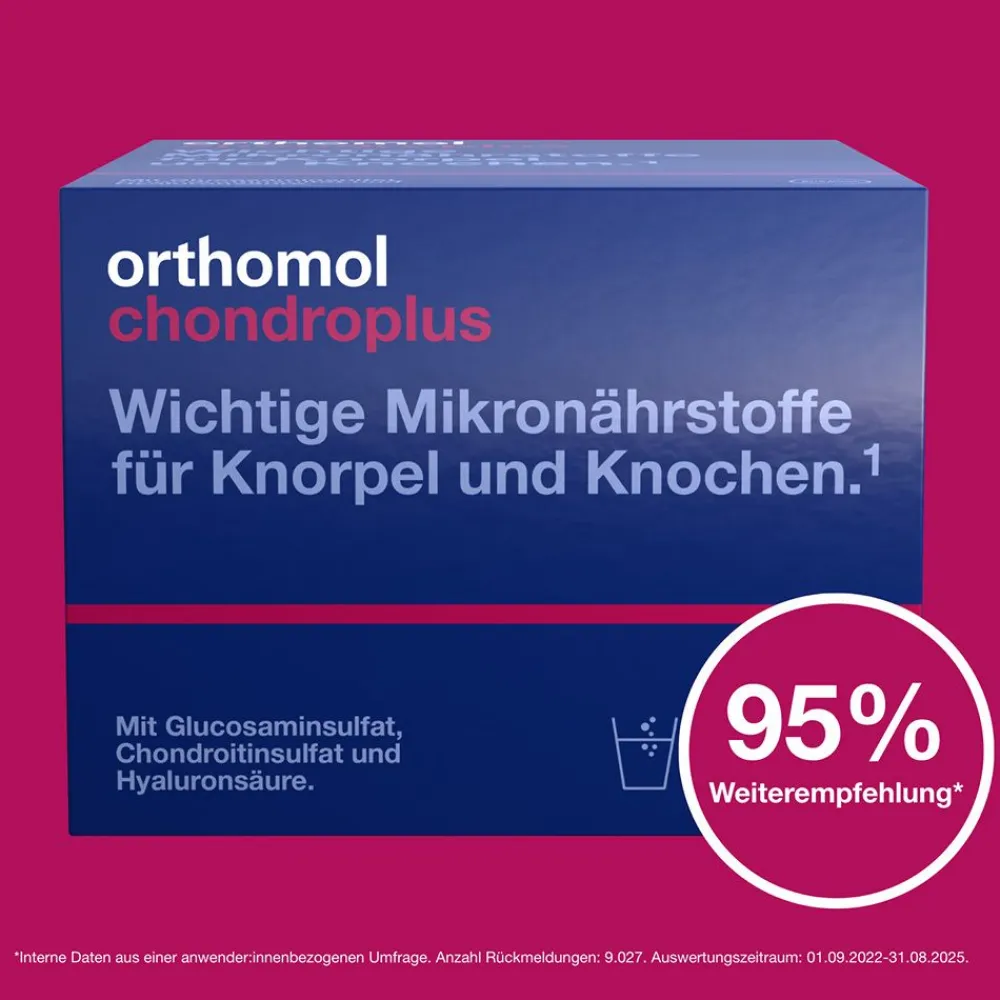 chondroplus - Nährstoffe für Knorpel und Knochen - mit Glucosamin-, Chondroitinsulfat und Hyaluronsäure - Granulat/Kapseln - Jetzt 10% mit dem Code 10 sparen*>Orthomol Best