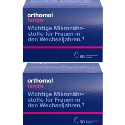 Orthomol Femin - Mikronährstoffe für Frauen in den Wechseljahren - mit Biotin, Selen, Zink, Nachtkerzenöl, Coenzym Q10 – Kapseln>