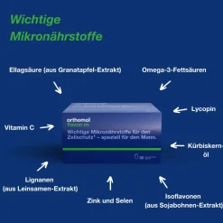 Flavon m - Mikronährstoffe für Männer - Zellschutz mit Vitaminen, Selen, Zink, Omega-3-Fettsäure und Folsäure - Kapseln|Orthomol Online