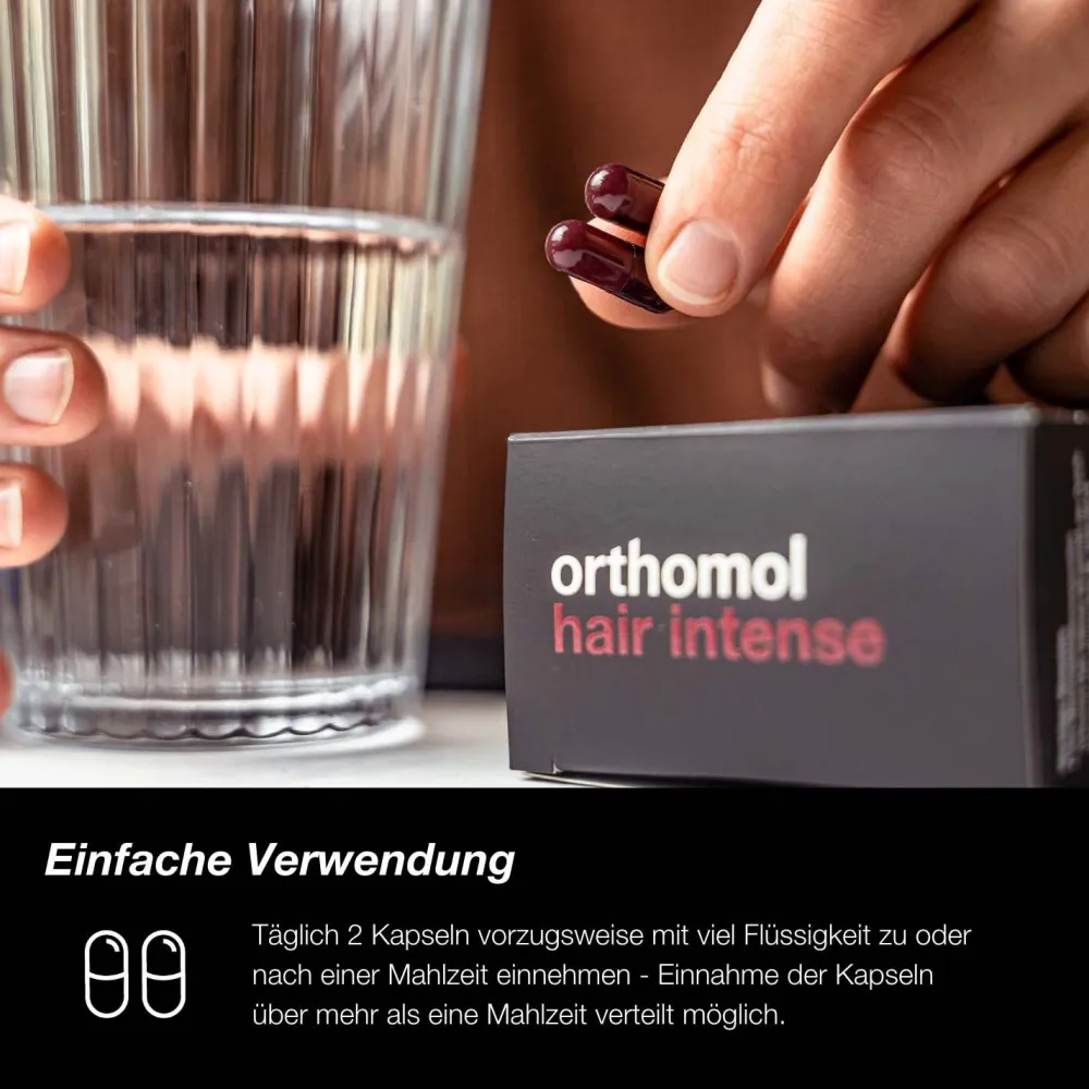 Hair Intense - Mikronährstoffe für schönes Haar - mit Biotin, Kupfer, Zink und dem patentierten KeraLiacin - Kapseln>Orthomol Outlet