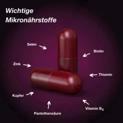 Hair Intense - Mikronährstoffe für schönes Haar - mit Biotin, Kupfer, Zink und dem patentierten KeraLiacin - Kapseln><noscript><img width=