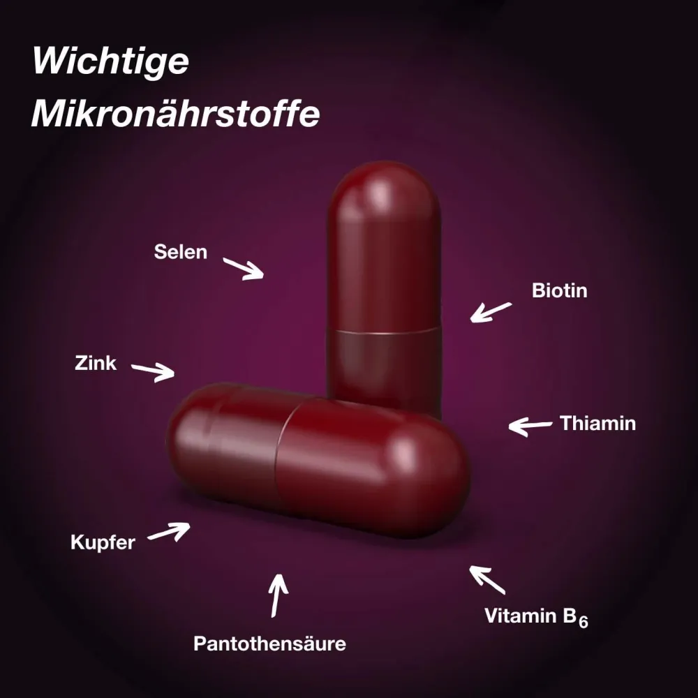 Hair Intense - Mikronährstoffe für schönes Haar - mit Biotin, Kupfer, Zink und dem patentierten KeraLiacin - Kapseln>Orthomol Best