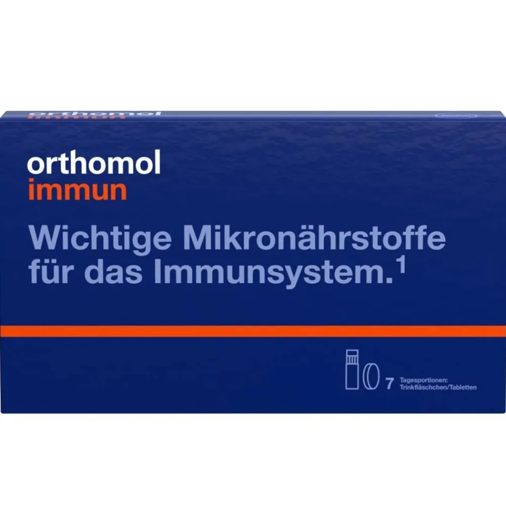 Immun - Mikronährstoffe zur Unterstützung des Immunsystems - mit Vitamin C, Vitamin D und Zink - Trinkampullen/Tabletten>Orthomol Clearance